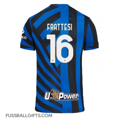 Inter Milan Davide Frattesi #16 Fußballbekleidung Heimtrikot 2024-25 Kurzarm Inter Milan Davide Frattesi #16 Fußballbekleidung Heimtrikot 2024-25 Kurzarm